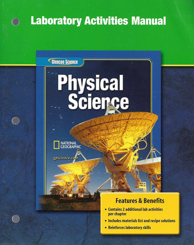 Glencoe Physical Iscience Grade 8 Laboratory Activities Manual Student Edition