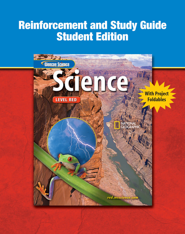 Glencoe Iscience Level Red Grade 6 Reinforcement & Study Guide Student Edition