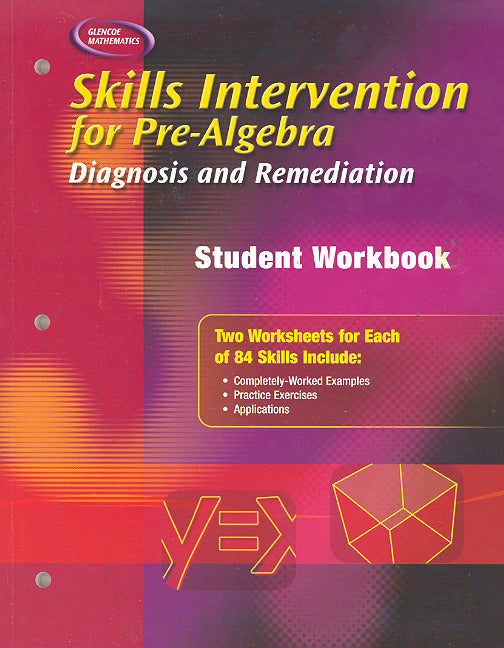 Skills Intervention For Pre Algebra Diagnosis & Remediation Student Workbook