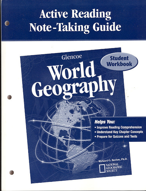 Glencoe World Geography Active Reading Note Taking Guide Student Edition 8e