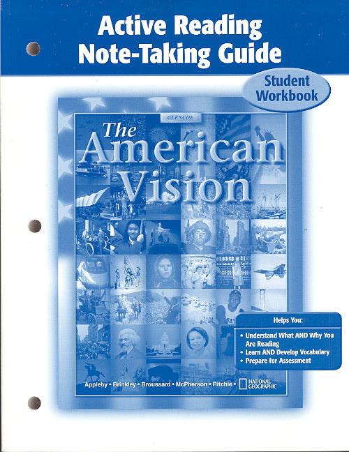 American Vision Active Reading Note Taking For Student Edition 2e