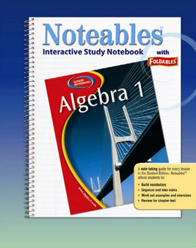 Glencoe Algebra 1 Noteables Interactive Study Notebook With Foldables