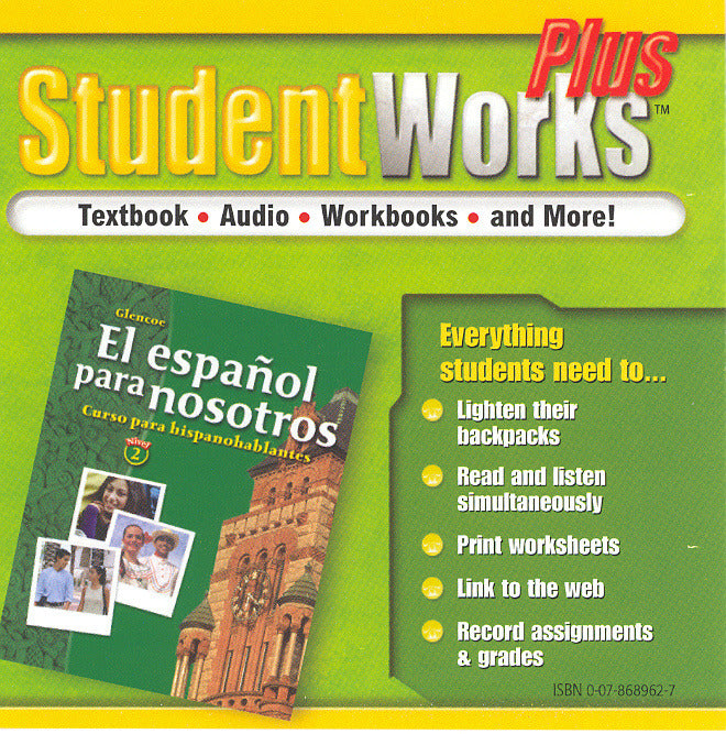 El EspaÃ±ol Para Nosotros Curso Para Hispanohablantes Level 2 Studentworks Plus Cd Rom