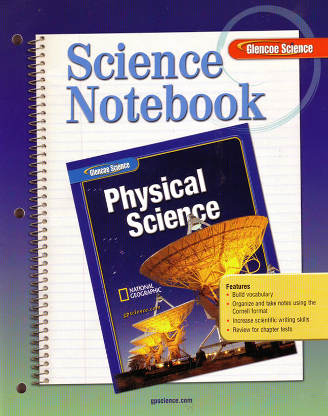 Glencoe Physical Iscience Grade 8 Science Notebook Student Edition