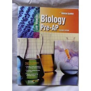 Biology Pre-AP Laboratory Manual (Glencoe Science Pre-AP Series) [Paperback] McGraw-Hill Companies