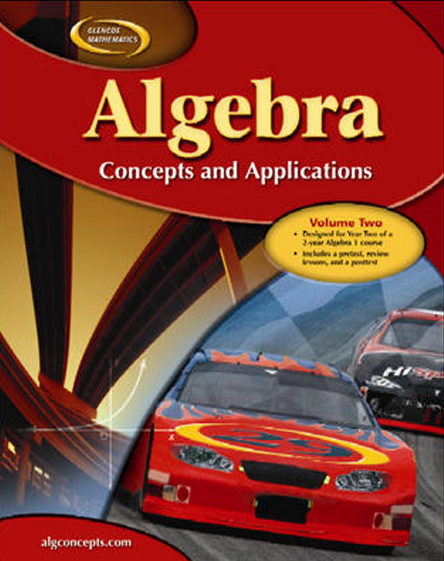 Algebra Concepts & Applications Volume 2 Student Edition