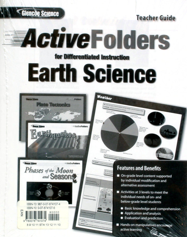 Glencoe Earth Iscience Modules Earth Materials & Processes Grade 6 Active Folders For Differentiated Instruction