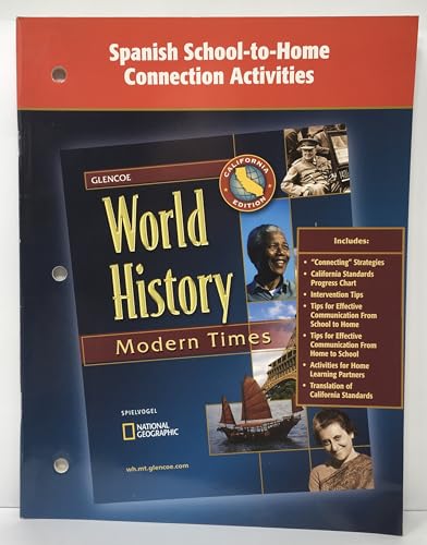 World History Modern Times Spanish School-to-Home Connection Activities California Edition [Staple Bound] McGraw-Hill