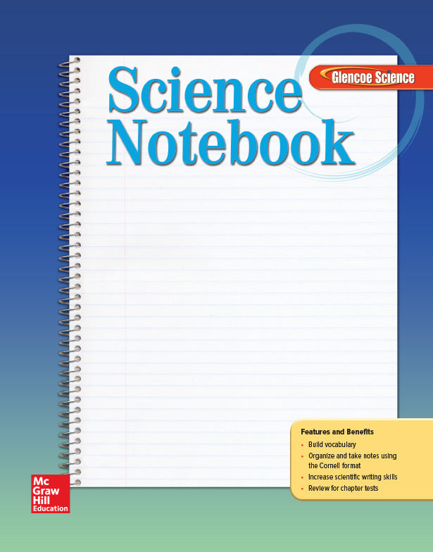 Glencoe Iscience Level Red Grade 6 Science Notebook Student Edition