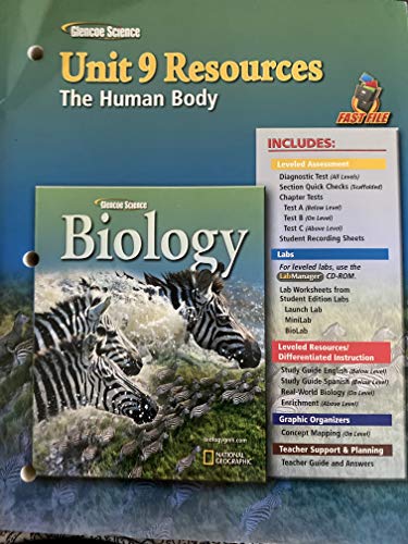 Glencoe Science Biology- Unit 9 Resources-The Human Body [Paperback] McGraw Hill Gencoe