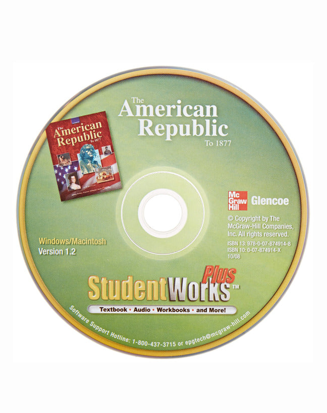 The American Republic To 1877 Studentworks Plus Cd Rom 3e