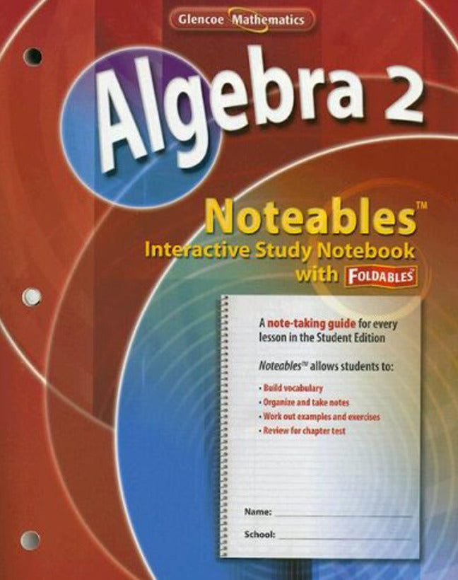 Algebra 2 Noteables Interactive Study Notebook With Foldables