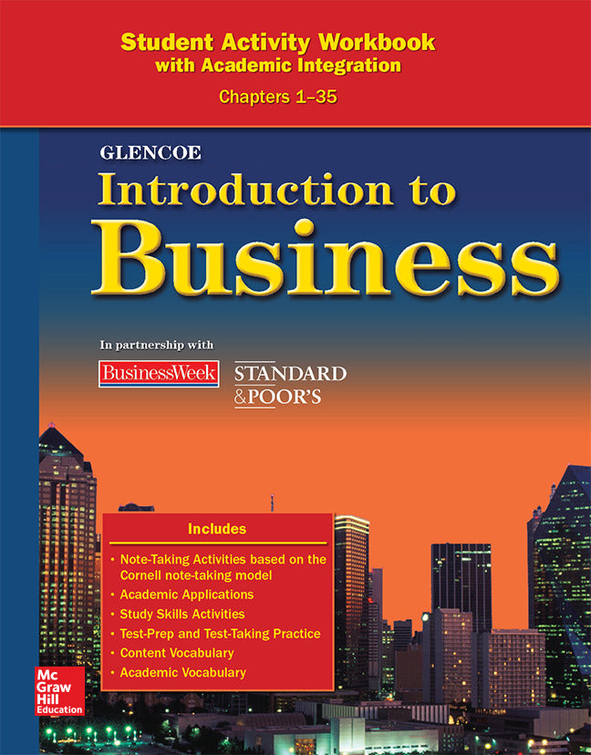 Introduction To Business Chapters 1 35 Student Activity Workbook