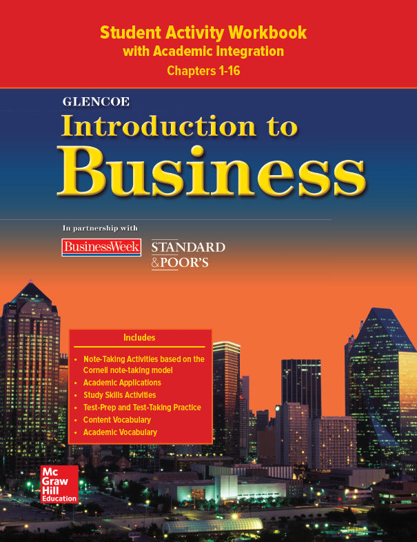 Introduction To Business Chapters 1 16 Student Activity Workbook