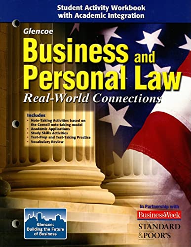 Business and Personal Law: Real World Connections, Student Activity Workbook (BROWN: UNDER BUS & PERS LAW) [Paperback] McGraw-Hill
