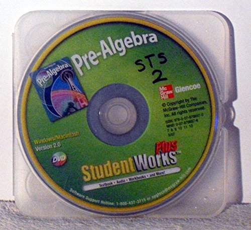 Pre Algebra Studentworks Plus Dvd Rom