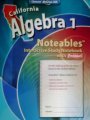 Noteables - Interactive Study Notebook with Foldables (California Algebra 1) [Paperback] Dinah Zike and Douglas Fisher, Ph.D.