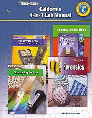 California 4-in-1 Lab Manual (Grade 8) [Paperback] Glencoe Science