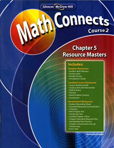 MathConnects Course 2 Chapter 5 Resource Masters [Unknown Binding] unknown author