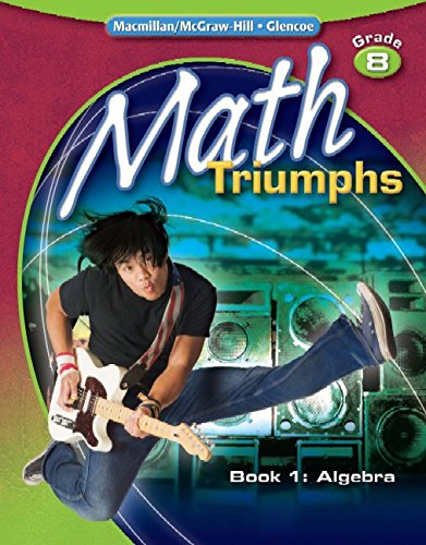 Math Triumphs, Grade 8, Student Study Guide, Book 1: Algebra (MATH INTERVENTION (K-5)) [Paperback] McGraw-Hill