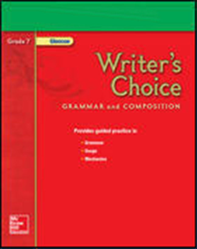 Writers Choice Grade 7 Studentworks Plus Cd Rom