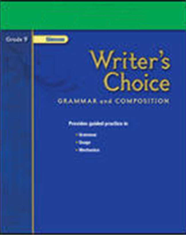 Writers Choice Grade 9 Studentworks Plus Cd Rom