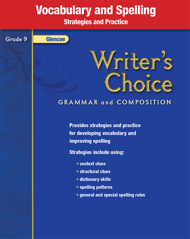 Writers Choice Grade 9 Vocabulary & Spelling Strategies & Practice