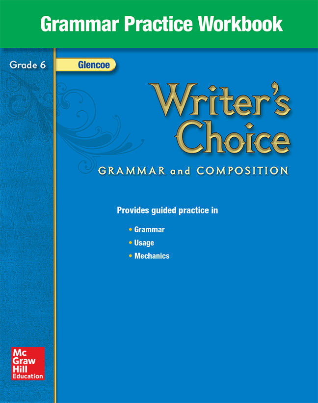 Writers Choice Grade 6 Grammar Practice Workbook