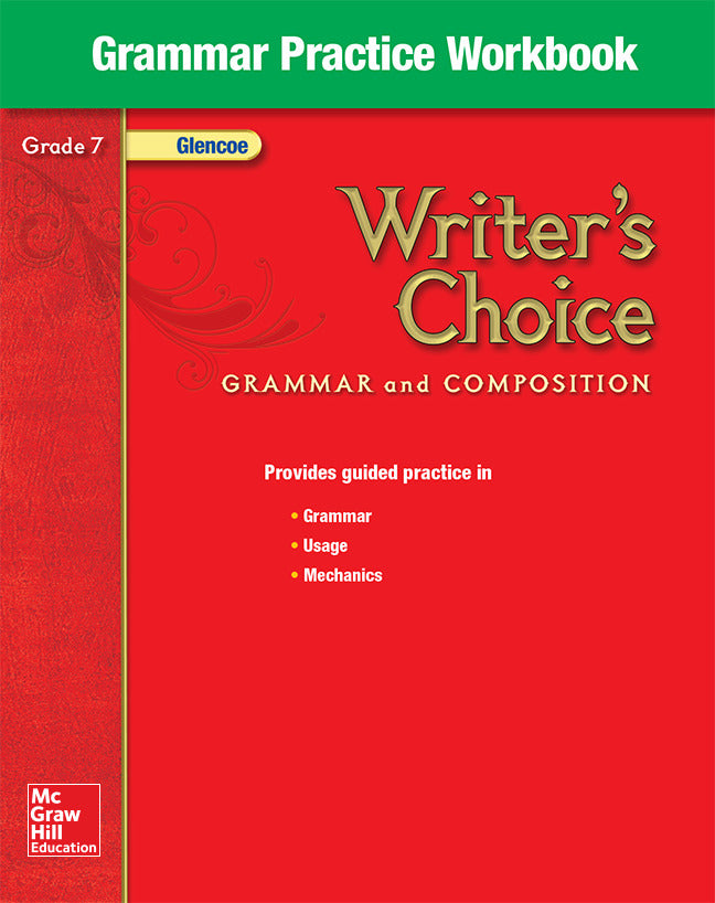 Writers Choice Grade 7 Grammar Practice Workbook