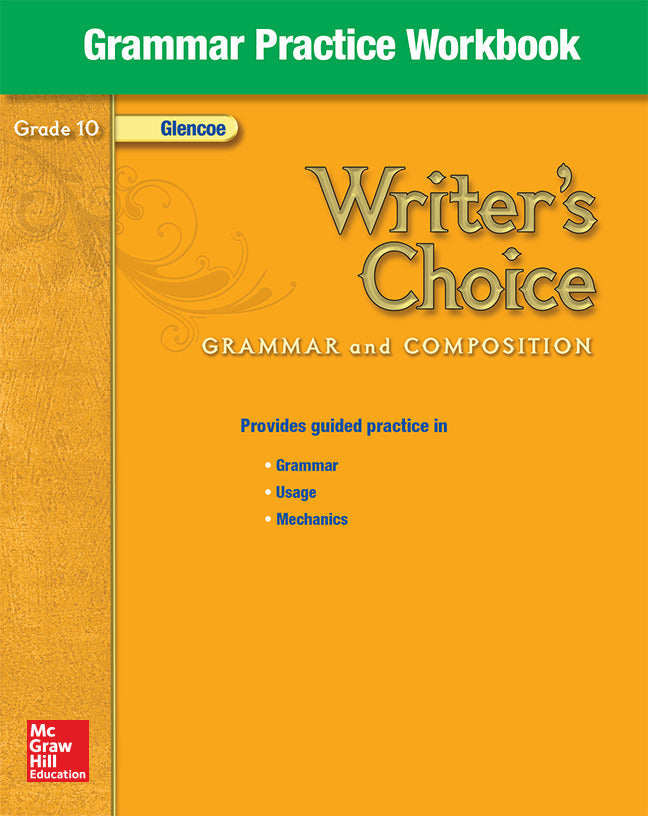 Writers Choice Grade 10 Grammar Practice Workbook