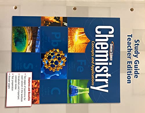 Study Guide Teacher Edition: Chemistry Concepts & Applications (Glencoe Science) [Paperback] McGraw-Hill Education