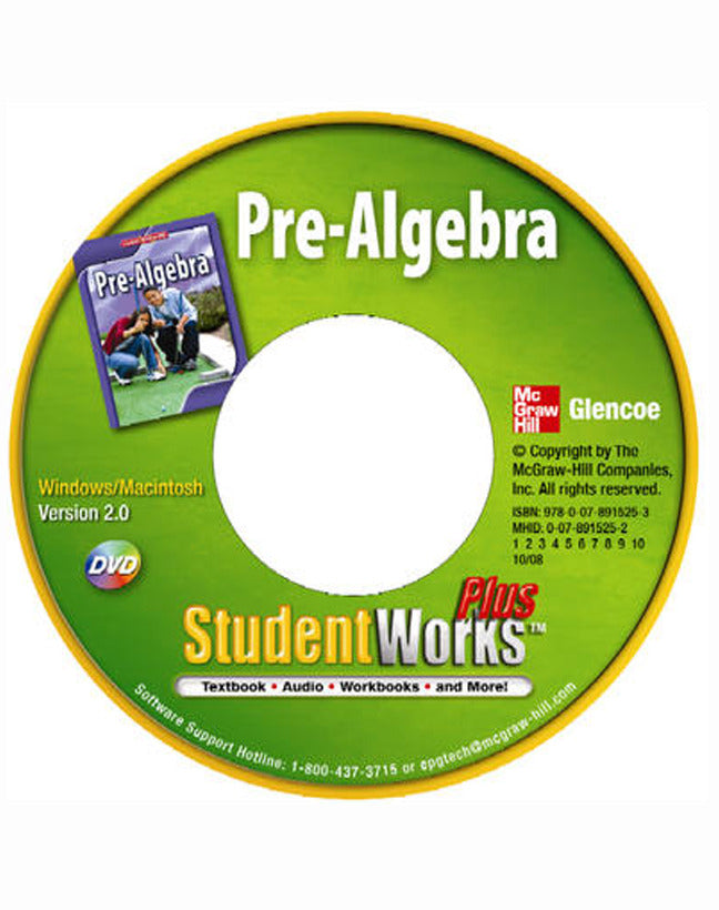 Pre Algebra Studentworks Plus Dvd