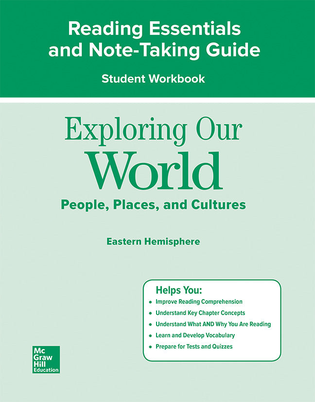 Exploring Our World Eastern Hemisphere Reading Essentials & Note Taking Guide Workbook 2e