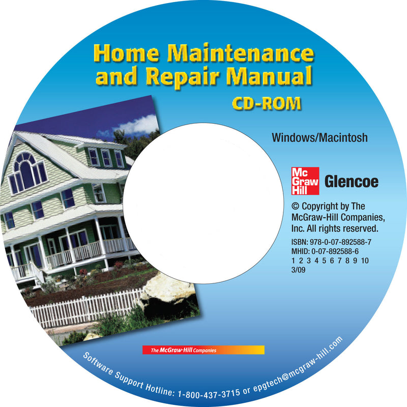 Carpentry & Building Construction Home Maintenance & Repair Manual Cd Rom