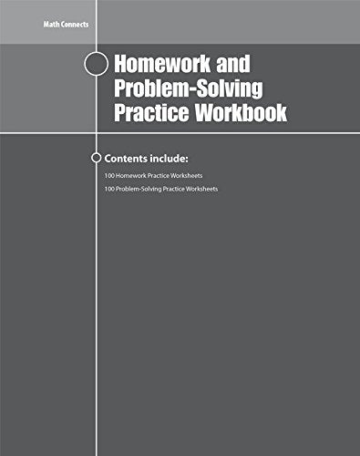 Math Connects Homework and Problem-Solving Workbook, Course 1 (MATH APPLIC & CONN CRSE) McGraw-Hill Education