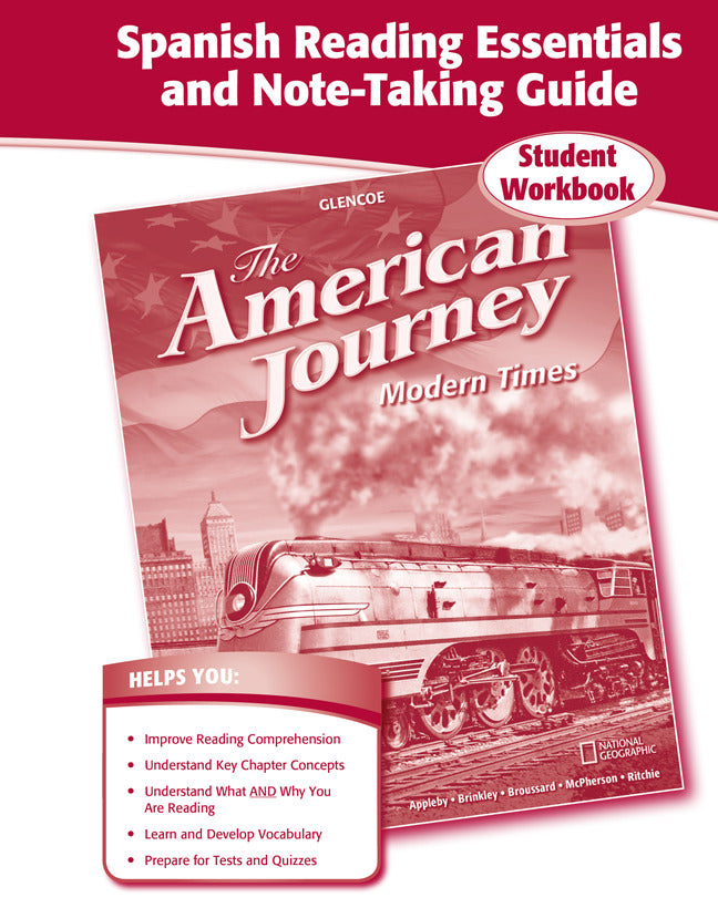The American Journey Spanish Reading Essentials & Note Taking Guide Student Workbook