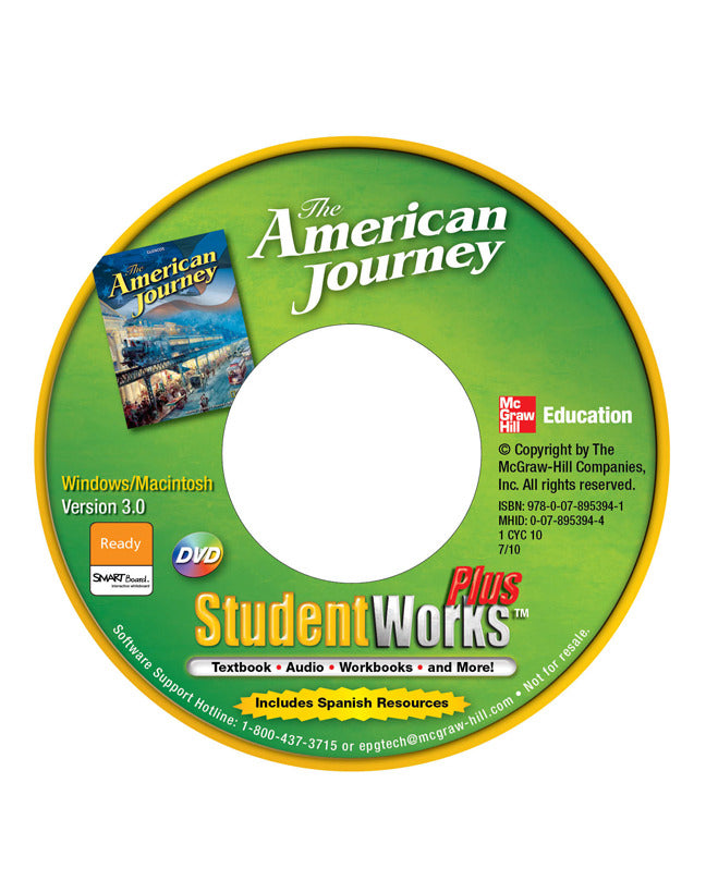 The American Journey Studentworks Plus Dvd