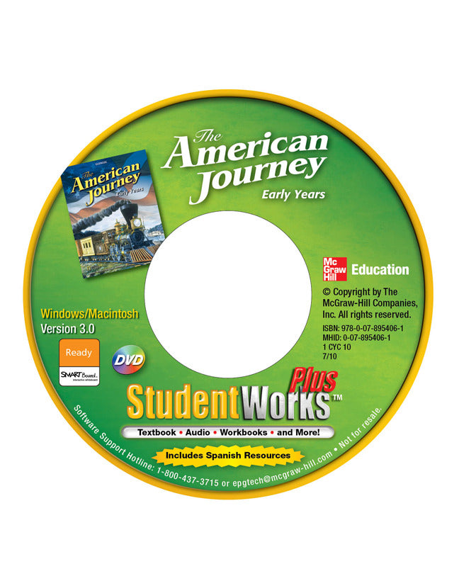 The American Journey Early Years Studentworks Plus Dvd