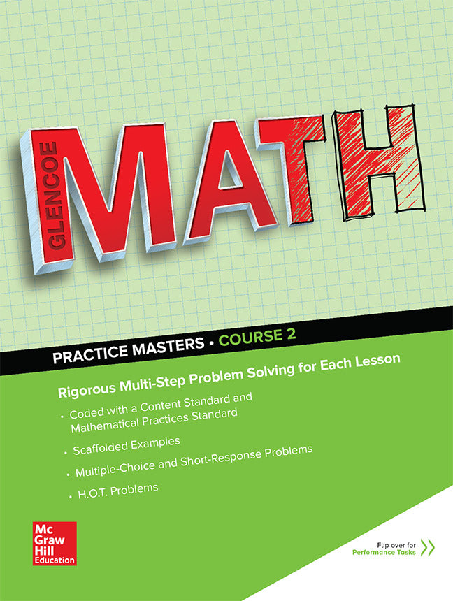 Glencoe Math 2016 Course 2 Practice Masters