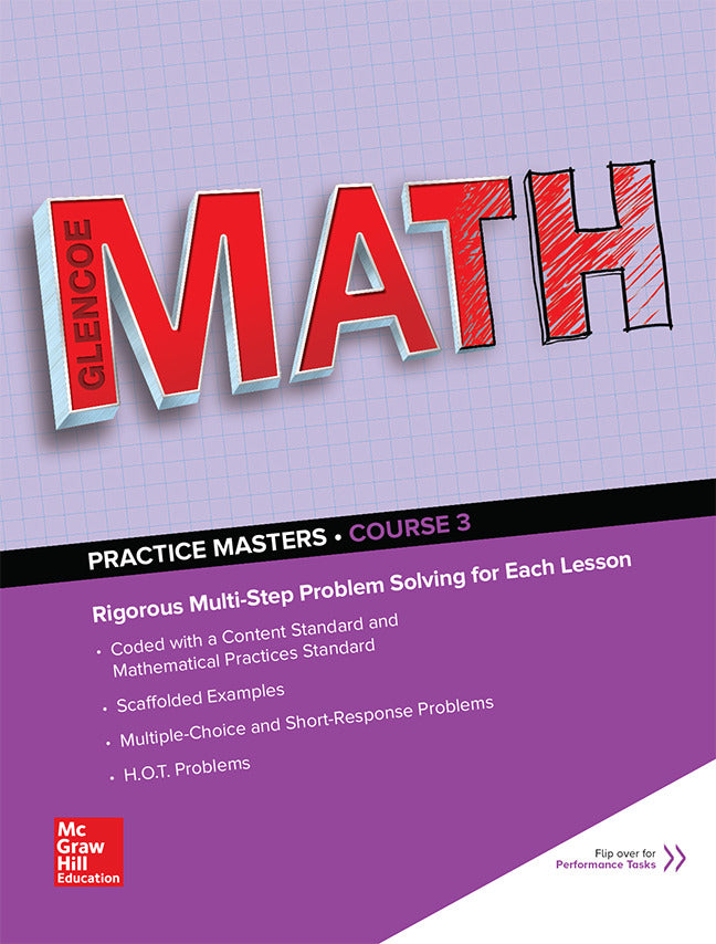 Glencoe Math 2016 Course 3 Practice Masters