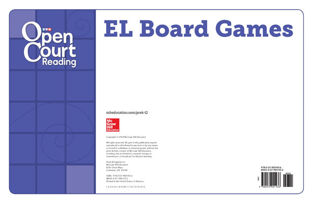 Open Court Reading Grades K 5 English Language Game Mats