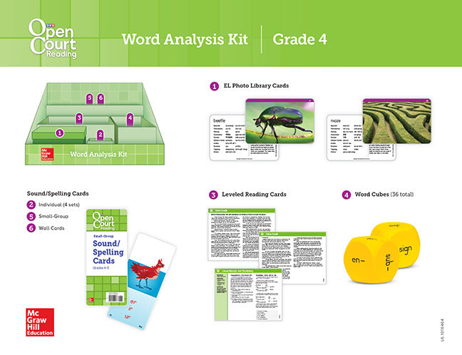 Open Court Reading Grade 4 Word Analysis Kit