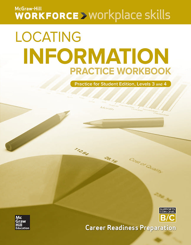 Workplace Skills Practice Workbook Levels B C Locating Information 10 Pack
