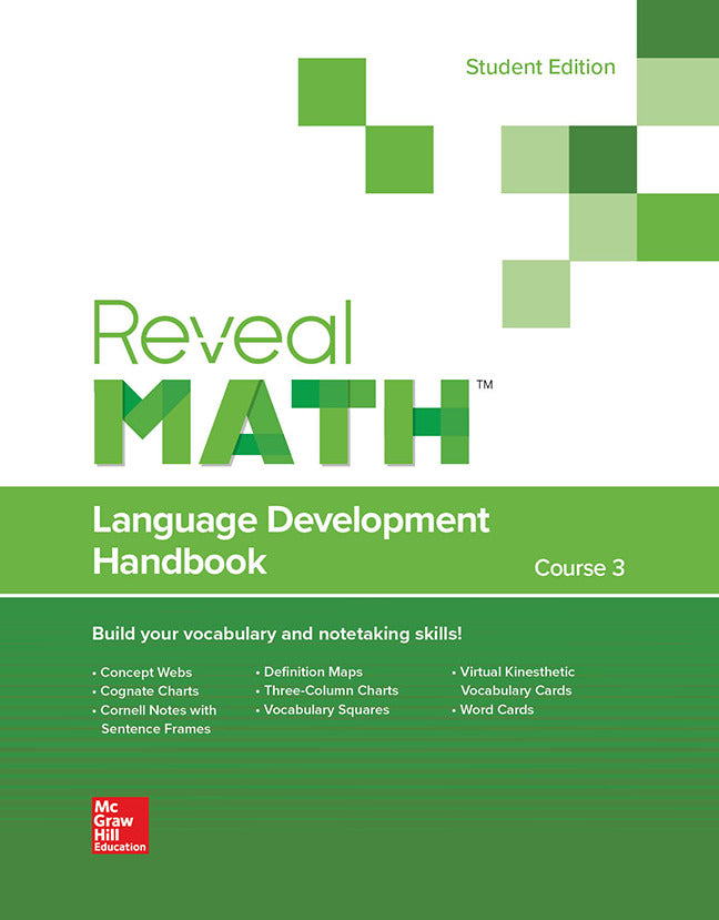 Reveal Math Course 3 Language Development Handbook Student Edition