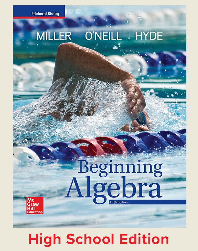 Miller Beginning Algebra 2018 5e Student Edition 5e