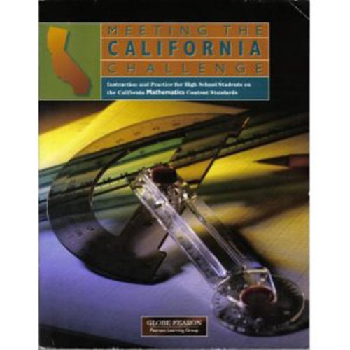 MEETING THE CALIFORNIA CHALLENGE MATH STUDENT EDITION [Paperback] Pearson Education