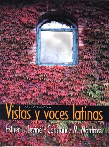 Vistas y voces latinas [Paperback] Levine, Esther and Montross, Constance