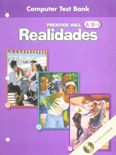 Prentice Hall Spanish Realidades Computer Test Bank Level A, B, 1, 1st Edition 2004c [CD-ROM] Prentice Hall