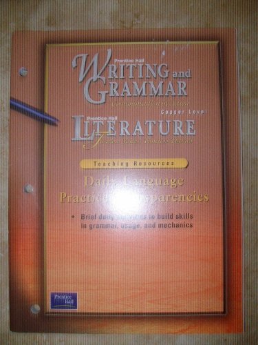 Prentice Hall Writing and Grammar- Communication in Action- Copper Level- Daily Language Practice Transparencies [Paperback] Prentice Hall