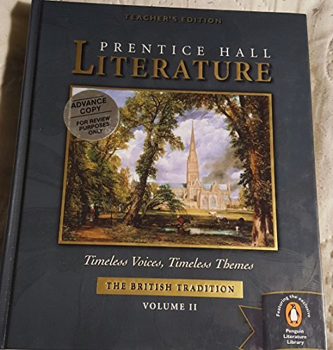 Prentice Hall Literature.Timeless Voices, Timeless Themes; The British Tradition, Volume 2 (Teacher's Edition) [Hardcover] Kinsella; Feldman; Strump; Carroll; Wils